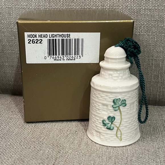 Belleek Hook Head Lighthouse Christmas Ornament Bell - Picture 6 of 6